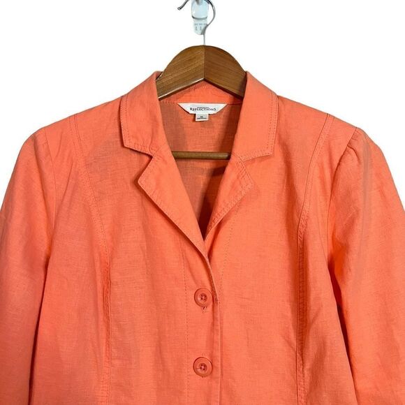 Northern reflections bright linen blend blazer. Size medium - Picture 2 of 8